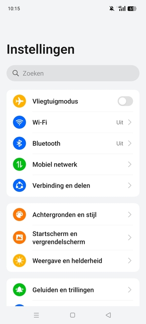Selecteer Mobiel netwerk