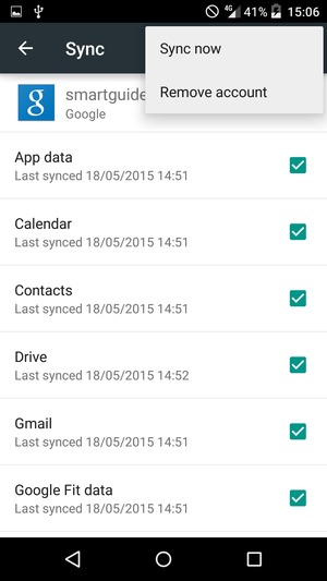 Select Sync now