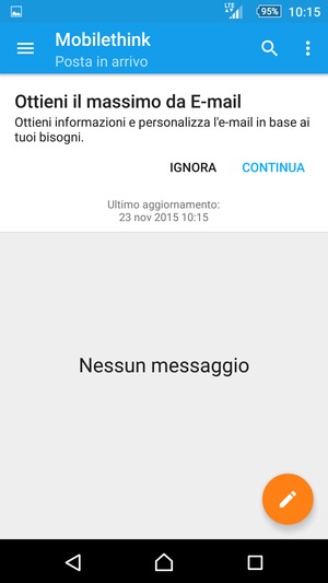 Il tuo account è pronto per l'uso