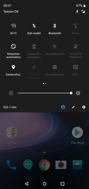 Disattiva Wi-Fi e Bluetooth
