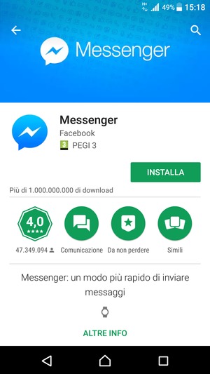 Seleziona INSTALLA