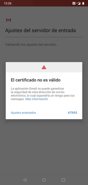 Seleccione ATRÁS