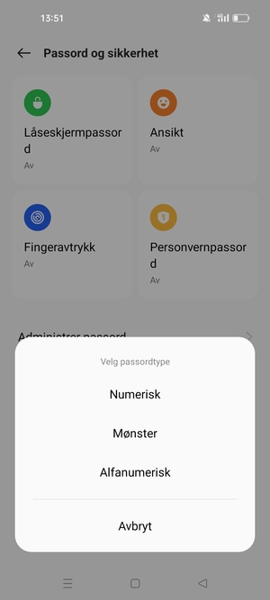 Velg Mønster