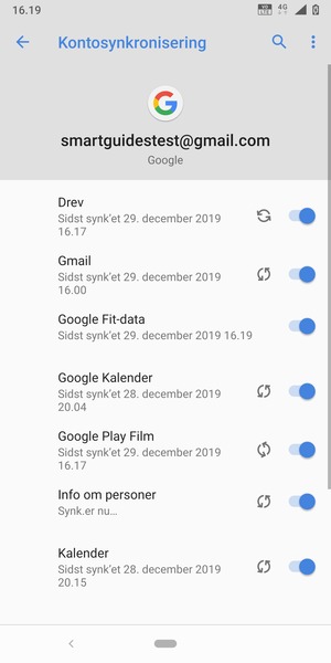 Dine kontakter fra Google vil nu blive synkroniseret til din telefon
