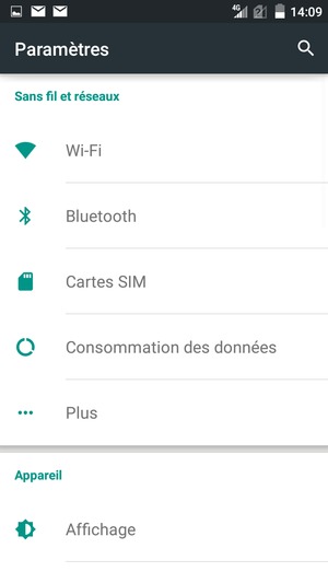 Sélectionnez Plus