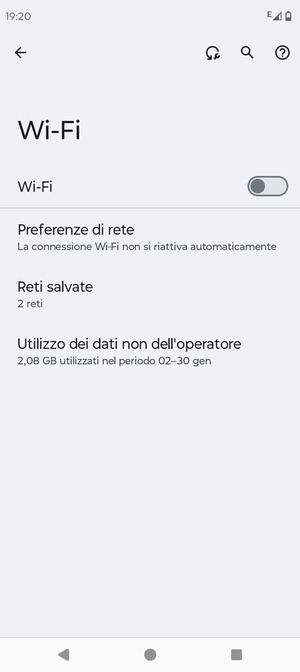 Attiva Wi-Fi
