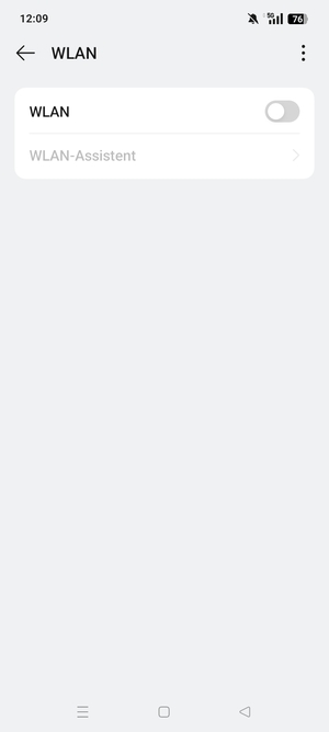 Schalten Sie WLAN ein