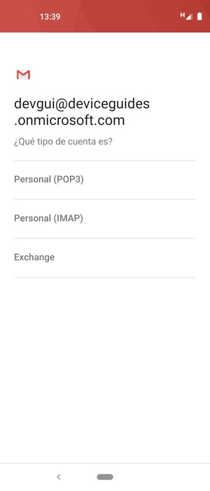 Seleccione Exchange