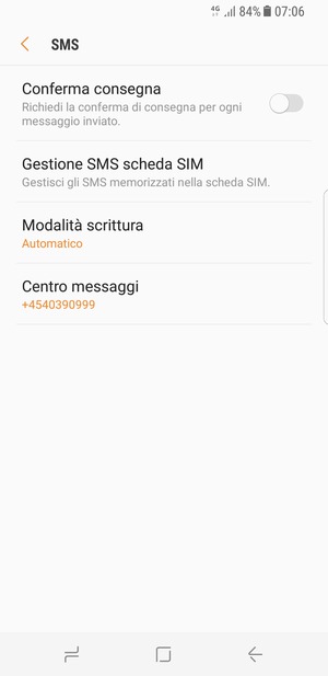 Seleziona Centro messaggi