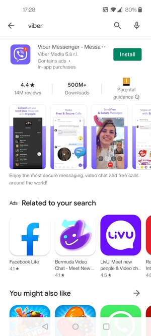 Select the app