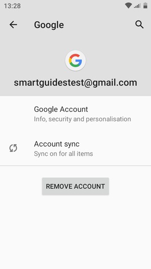 Select Account sync