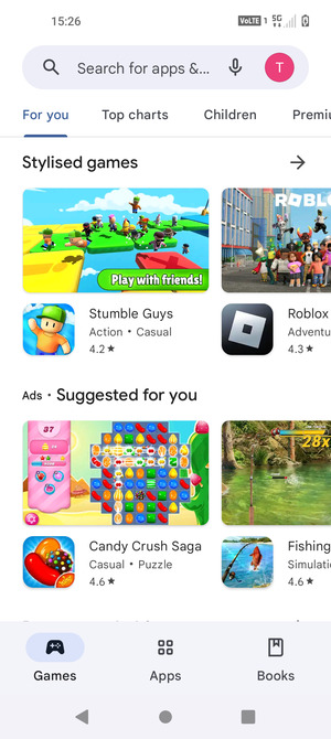 Select the Search bar