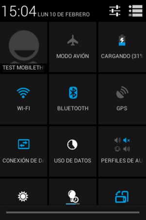 Desactive BLUETOOTH
