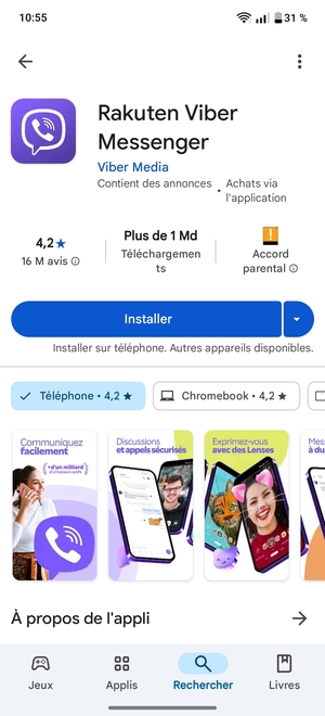 Sélectionnez Installer