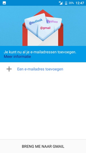 Selecteer Een e-mailadres toevoegen