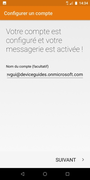 Donnez un nom à votre compte et sélectionnez SUIVANT