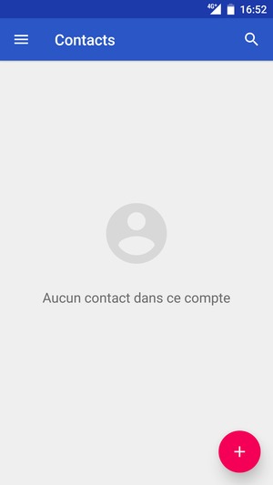 Sélectionnez le bouton du Menu