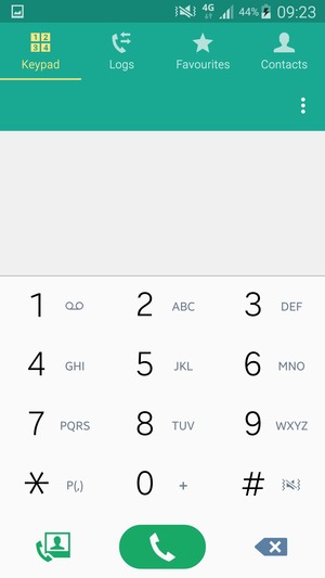 Press and hold the number 1