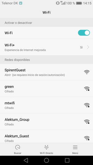 Seleccione la red inalámbrica a la que desea conectarse