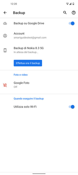 Seleziona Account
