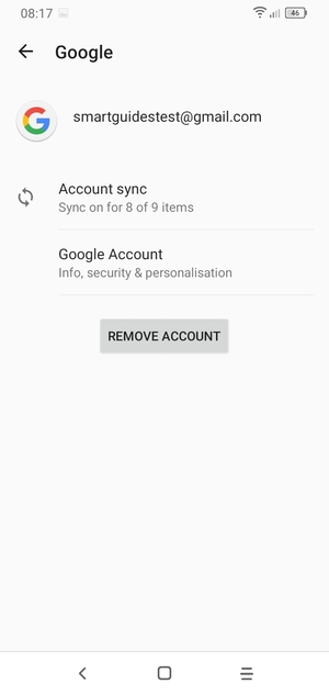 Select Account sync