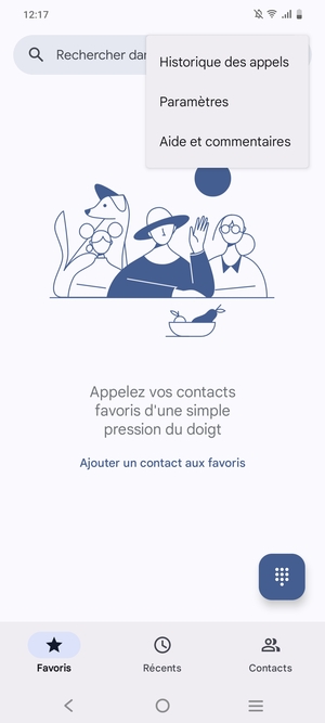 Sélectionnez Paramètres