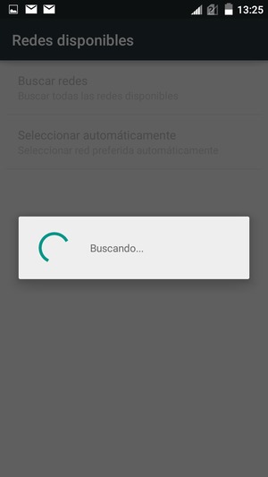 Espere a que la búsqueda termine