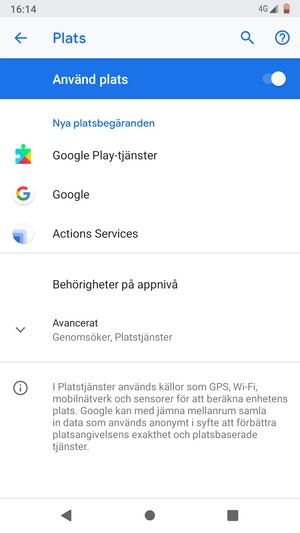 Stäng av Plats