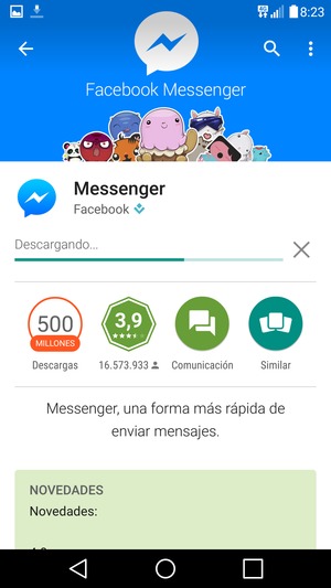 Espere a que el proceso de instalación finalice