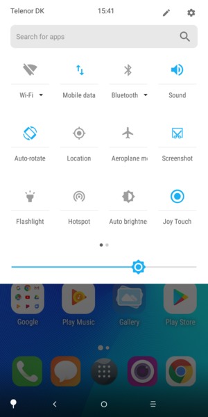 Adjust brightness to the required level