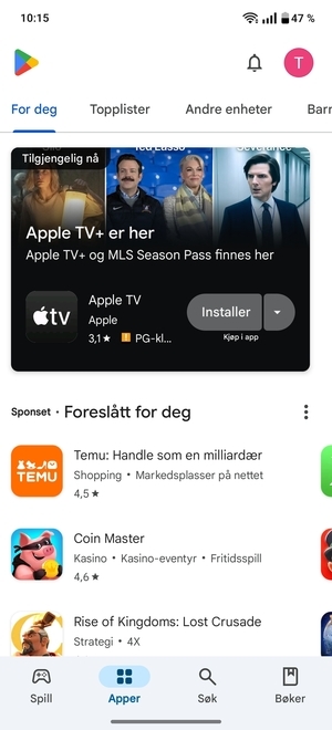 Velg Søk