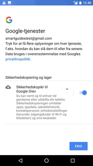 Vælg ENIG