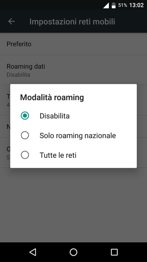 Seleziona la tua opzione preferita
