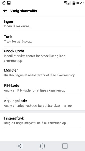 Vælg Mønster