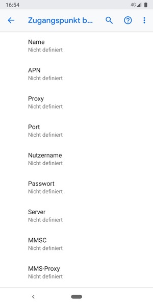 Geben Sie Internet-Informationen ein
