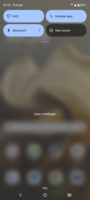 Schuif naar beneden in het bovenste menu opnieuw