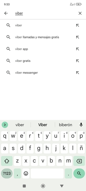 Introduzca el nombre de la aplicación y seleccione Buscar