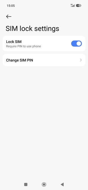 Select Change SIM PIN