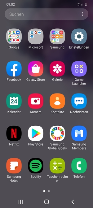 Wählen Sie Einstellungen