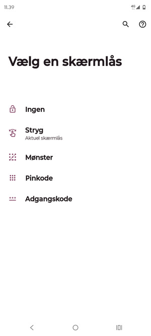 Vælg Mønster