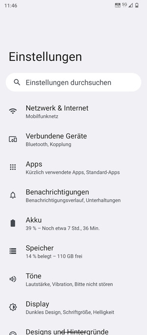 Wählen Sie Netzwerk & Internet