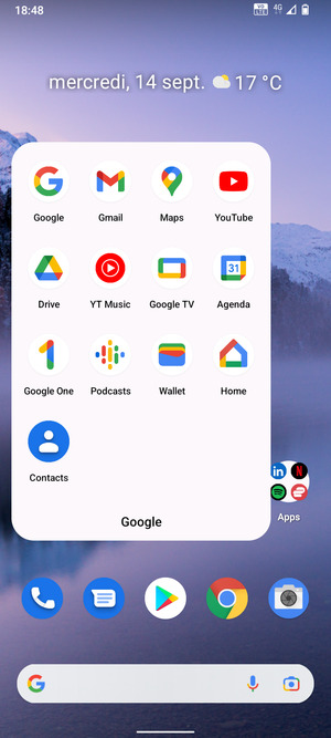 Sélectionnez Gmail