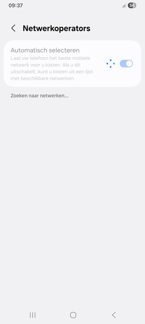 Wacht tot de zoekopdracht beëindigd is