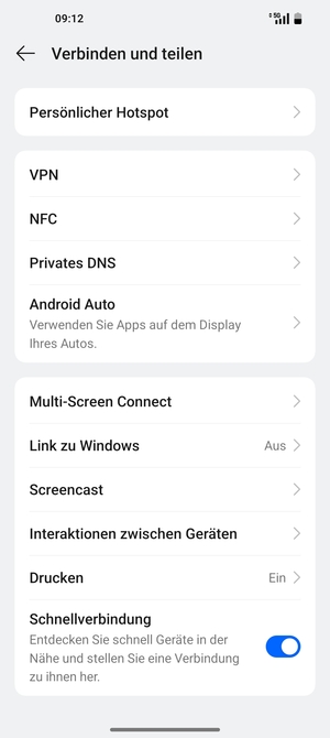 Wählen Sie Persönlicher Hotspot