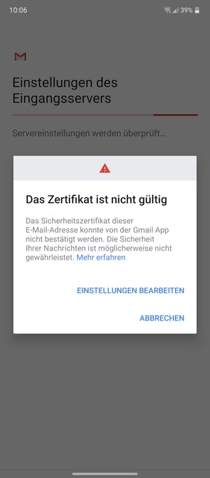 Wählen Sie EINSTELLUNGEN BEARBEITEN