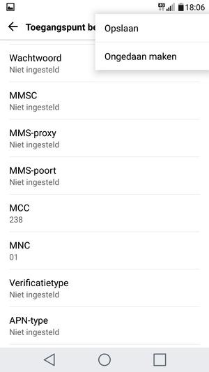 Selecteer Opslaan
