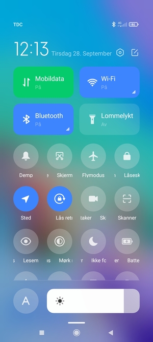 Slå av Wi-Fi og Bluetooth