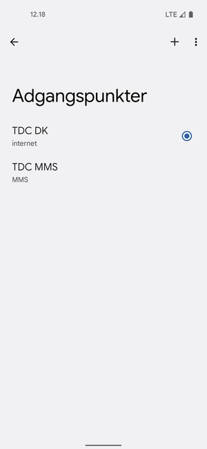 Din telefon er nu sat op til MMS