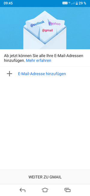 Wählen Sie E-Mail-Adresse hinzufügen