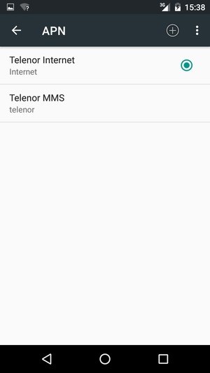 Sélectionnez le bouton du Menu
